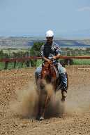 Barrel racing at Gymkhana